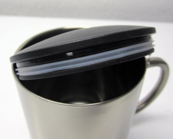 Deckel Edelstahltasse